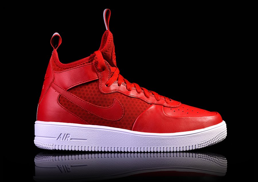 nike air force 1 mid gym red