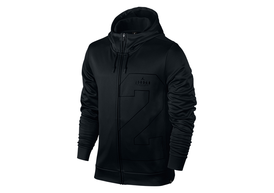 NIKE AIR JORDAN TWO THREE THERMA HOODIE BLACK price 65.00 Basketzone