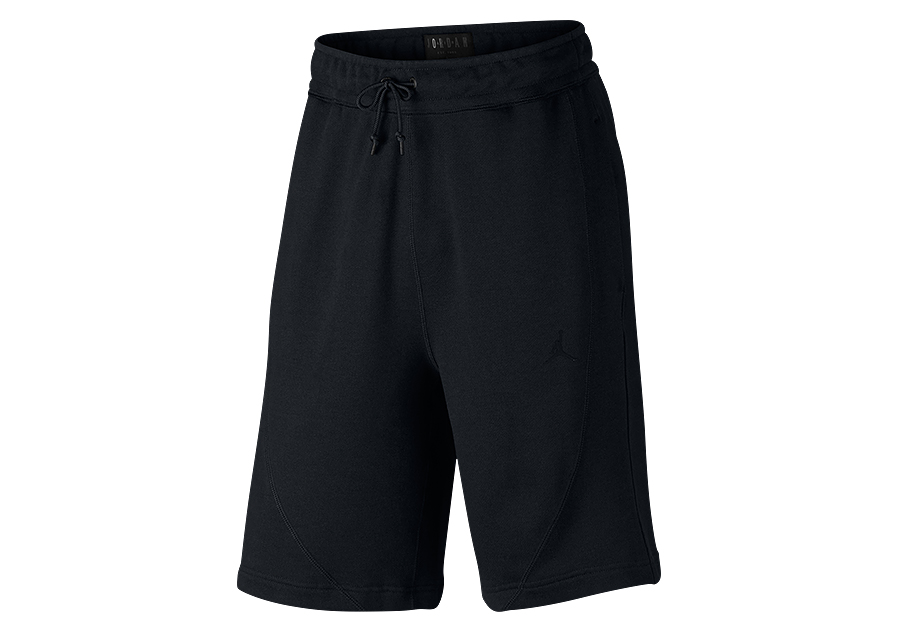 black jordan fleece shorts
