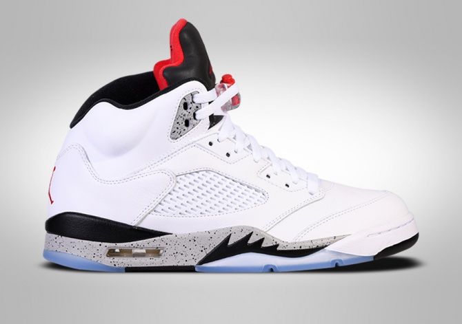 NIKE AIR JORDAN 5 RETRO WHITE CEMENT price €192.50 | Basketzone.net