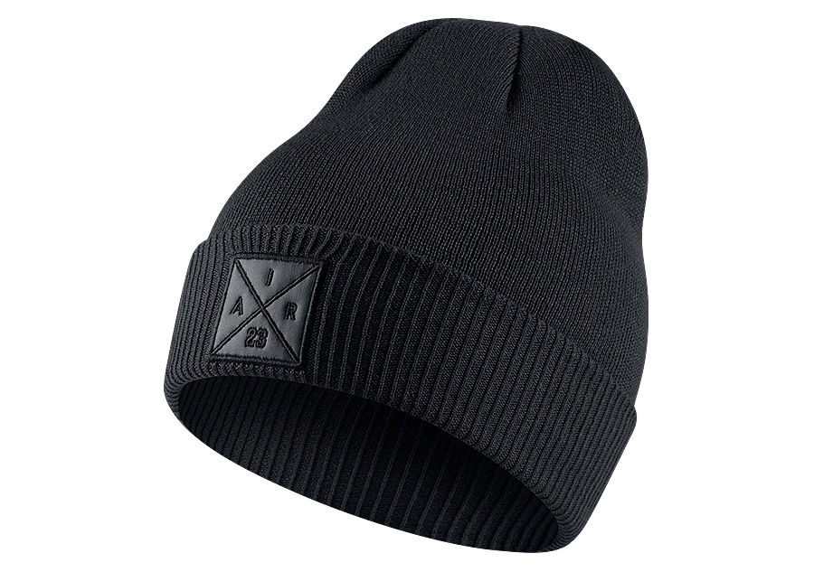 NIKE AIR JORDAN P51 KNIT BEANIE WITH EMBROIDERY BLACK price 32.50