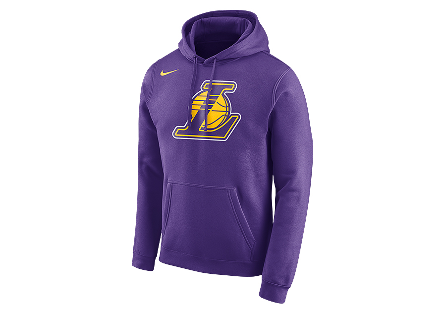 purple lakers hoodie nike