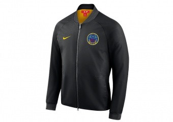 NIKE NBA GOLDEN STATE WARRIORS CITY EDITION MODERN JACKET BLACK