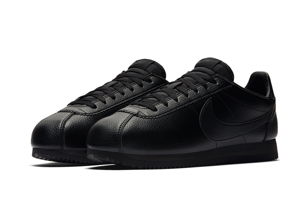 NIKE CLASSIC CORTEZ LEATHER BLACK