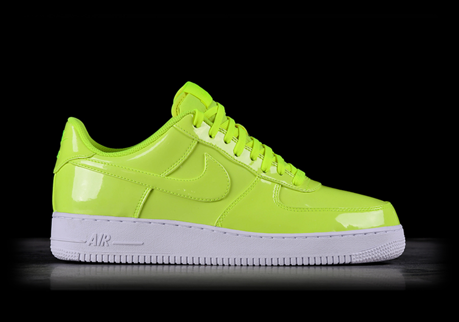 Nike Air Force 1 07 Lv8 Patent Leather Volt Neon AJ9505-700
