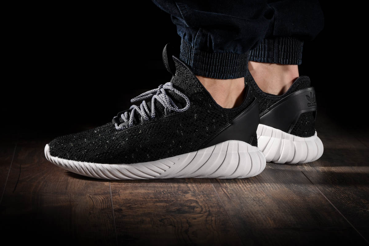 adidas originals tubular doom sock primeknit trainers in black