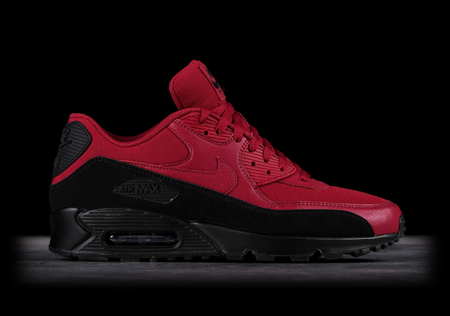 nike air max 90 essential black and red