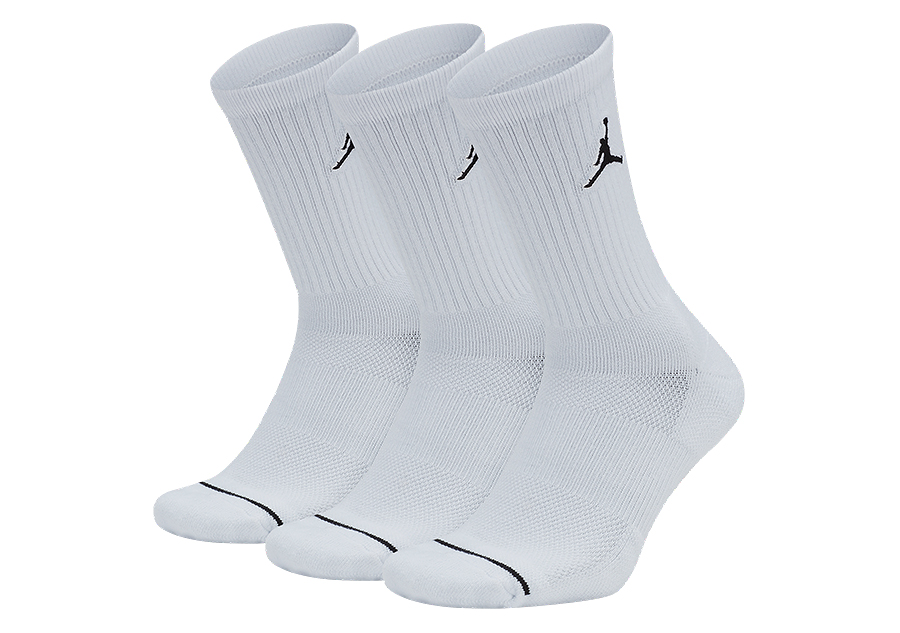 NIKE AIR JORDAN JUMPMAN EVERYDAY CREW SOCKS WHITE price €17.50 ...