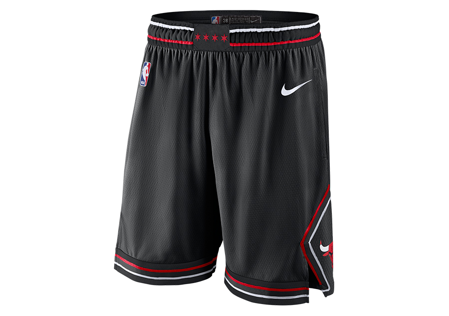 Black Nike NBA Chicago Bulls Swingman Shorts