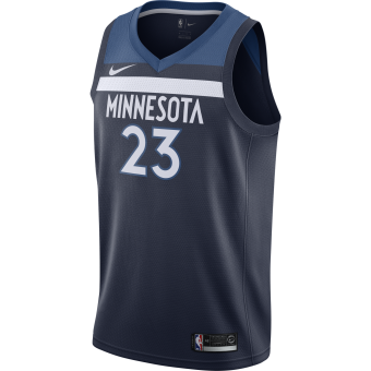 NIKE NBA MINNESOTA TIMBERWOLVES JIMMY BUTLER ROAD SWINGMAN JERSEY COLLEGE NAVY