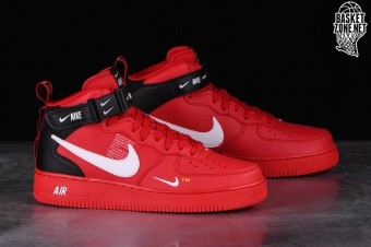 Nike air force 1 hot sale utility mid 07 lv8 red