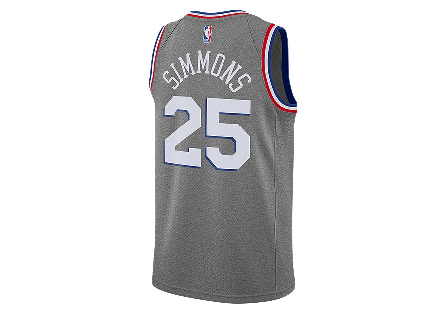 sixers grey jersey