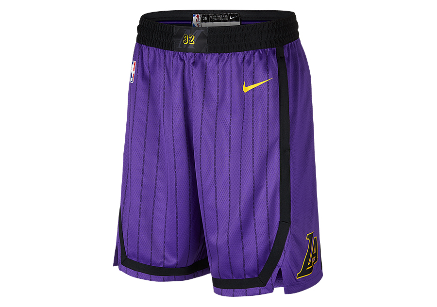 NIKE NBA LOS ANGELES LAKERS SWINGMAN SHORTS FIELD PURPLE ...