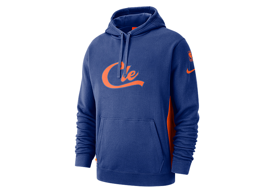 NIKE NBA CLEVELAND CAVALIERS COURTSIDE HOODIE RUSH BLUE for £70.00