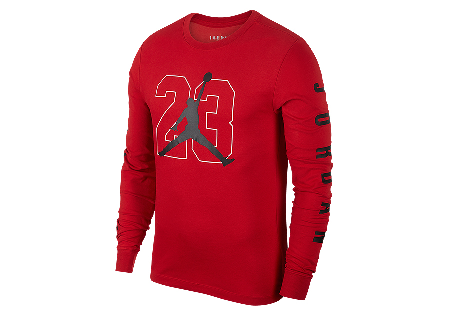 red jordan long sleeve shirt