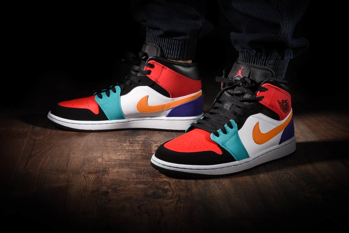air jordan 1 retro mid multicolor