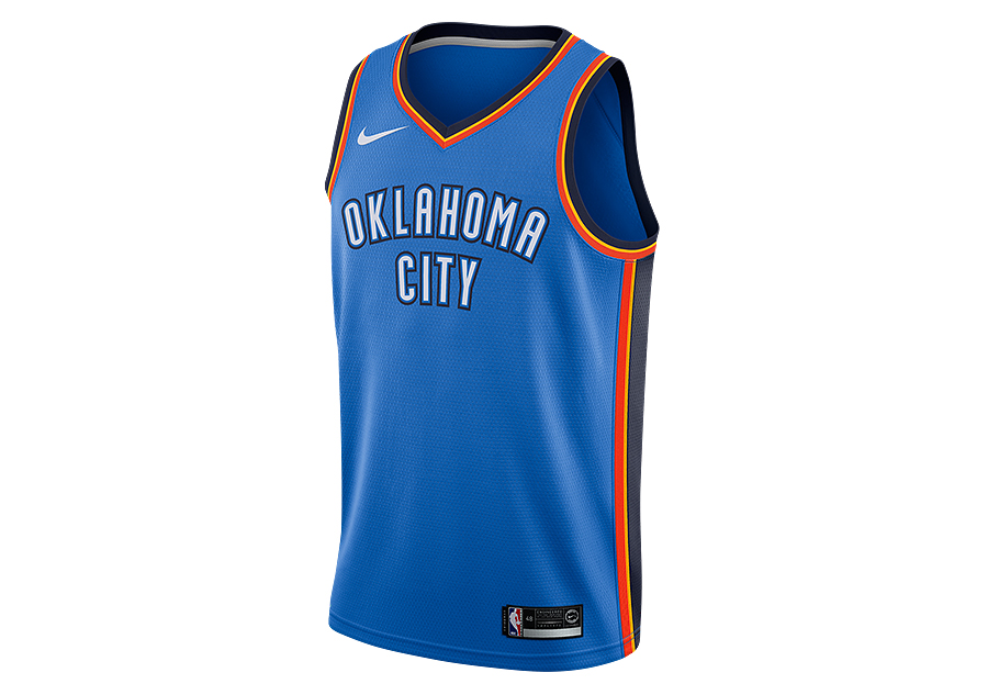 Okc thunder navy jersey sales