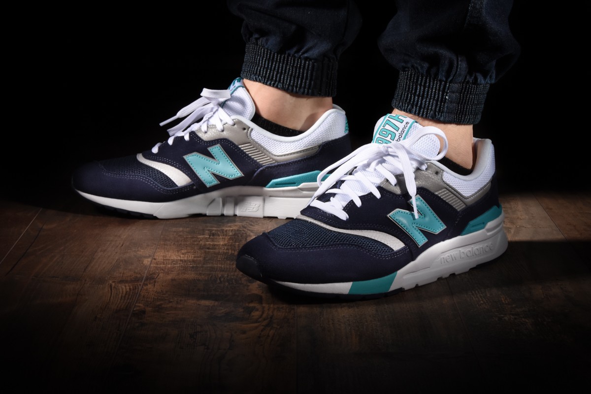 NEW BALANCE 997H PIGMENT WITH NEON AQUA BLUE