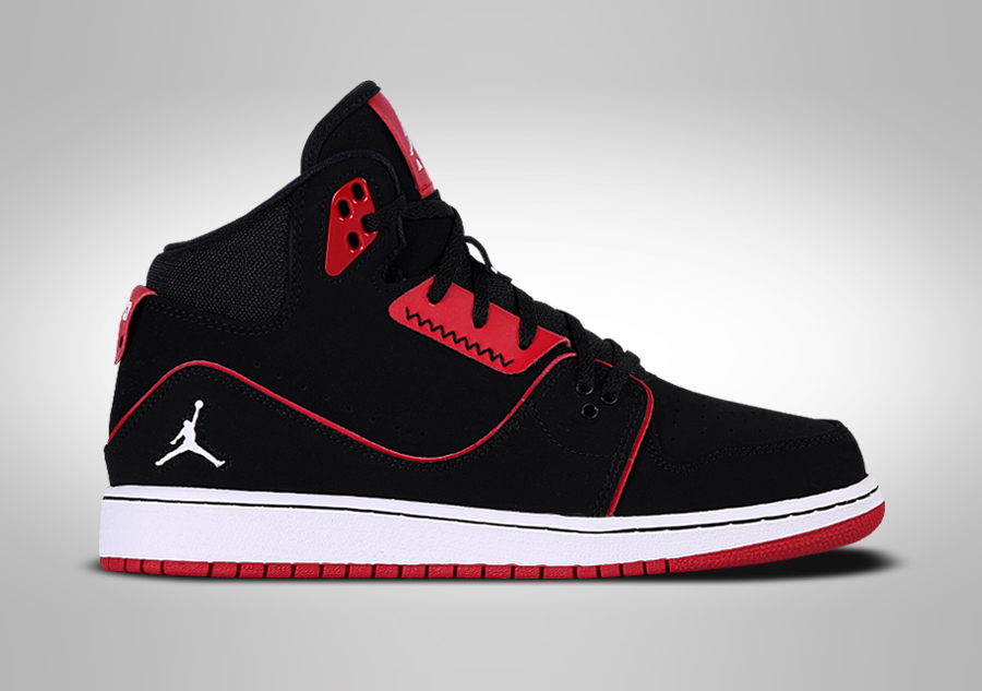 flight jordans black and red