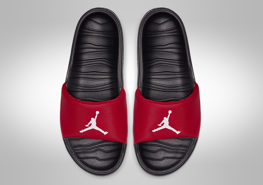 red jordan break slide