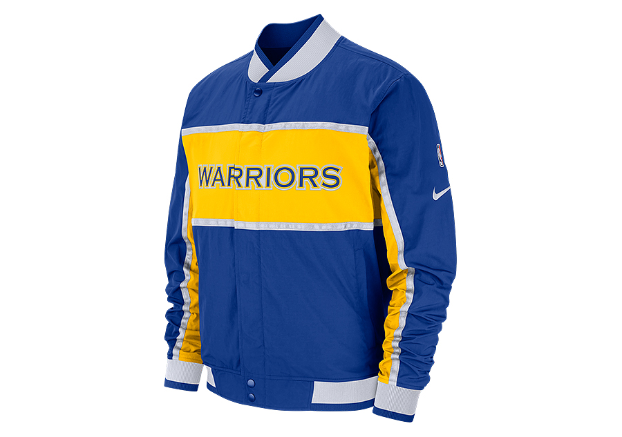 Nike Golden State Warriors Royal Authentic Courtside Icon Full-Snap Jacket Size: Medium