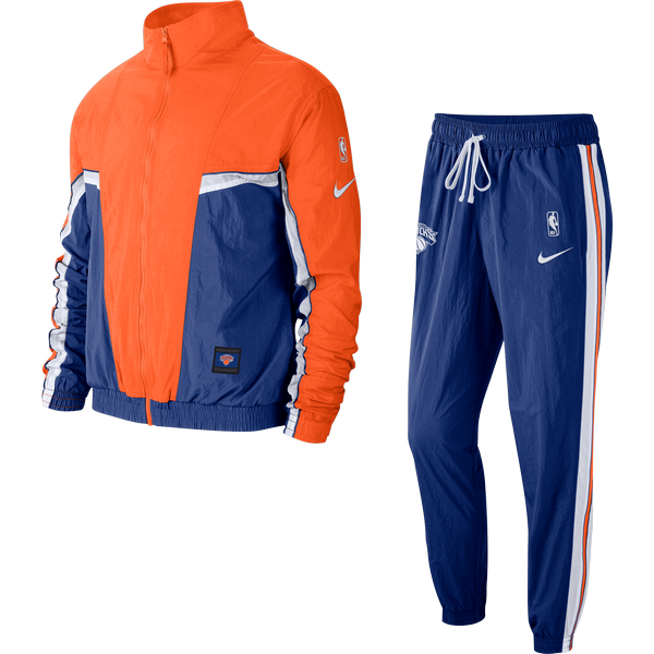 NIKE NBA NEW YORK KNICKS COURTSIDE TRACKSUIT BRILLIANT ORNGE