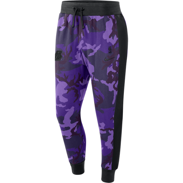 NIKE NBA LOS ANGELES LAKERS COURTSIDE PANTS FIELD PURPLE