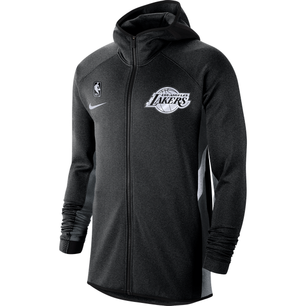 NIKE NBA LOS ANGELES LAKERS THERMA FLEX HOODIE BLACK