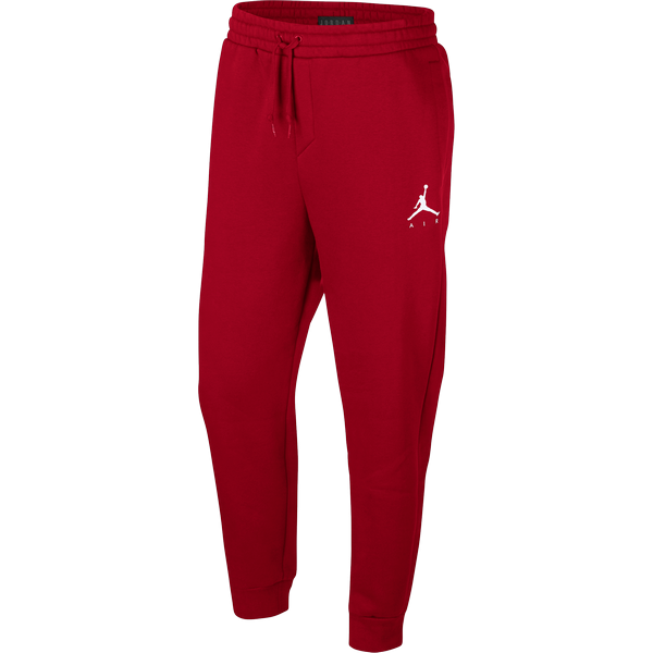 NIKE AIR JORDAN SPORTSWEAR JUMPMAN FLEECE PANTS GYM RED