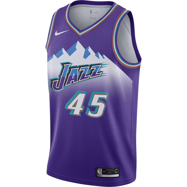 NIKE NBA UTAH JAZZ DONOVAN MITCHELL CLASSIC EDITION SWINGMAN JERSEY FIELD PURPLE