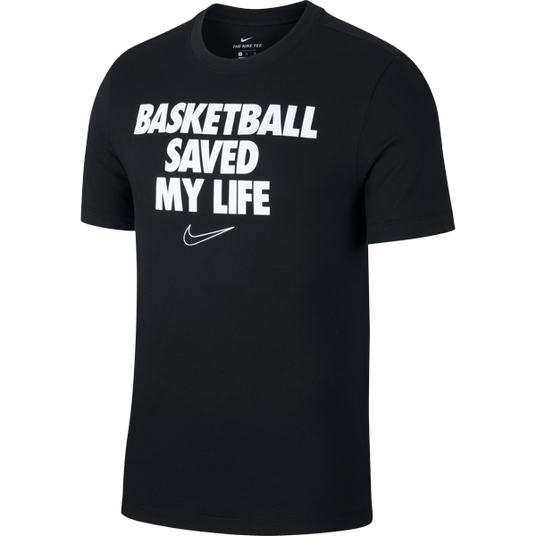 NIKE 'BASKETBALL SAVED MY LIFE' DRY TEE BLACK