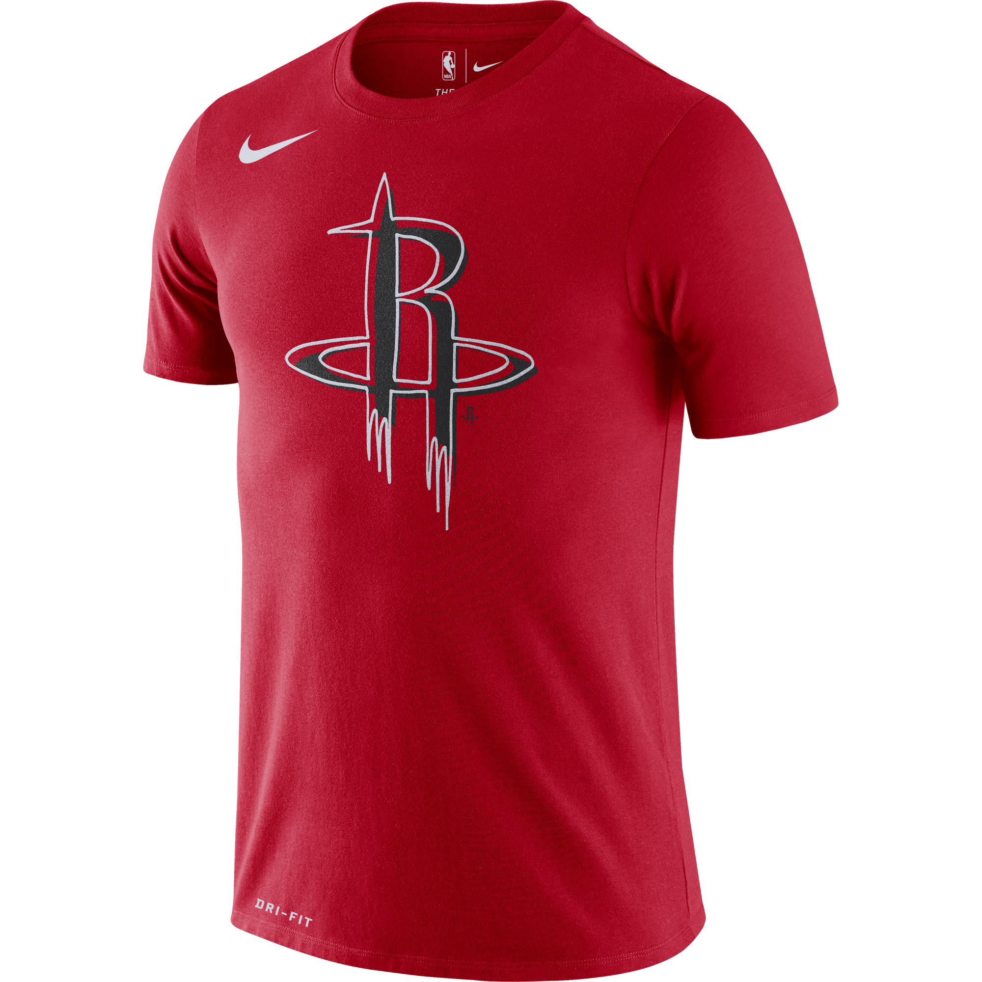 NIKE NBA HOUSTON ROCKETS LOGO DRI-FIT TEE UNIVERSITY RED