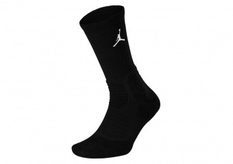 NIKE AIR JORDAN ULTIMATE FLIGHT CREW 2.0 BASKETBALL SOCKS BLACK