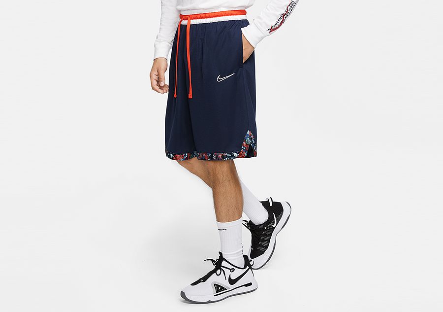 navy nike basketball shorts