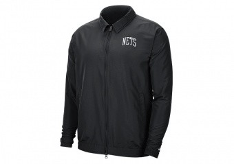 NIKE NBA BROOKLYN NETS ESSENTIAL LIGHTWEIGHT JACKET BLACK