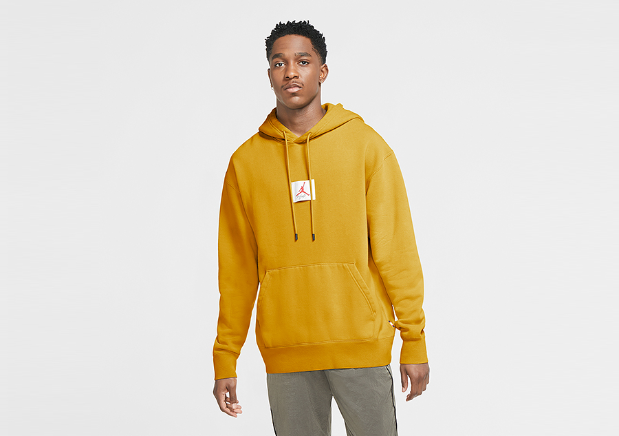 air jordan yellow hoodie