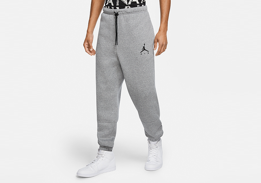 NIKE AIR JORDAN JUMPMAN AIR FLEECE PANTS CARBON HEATHER price 62.50 Basketzone