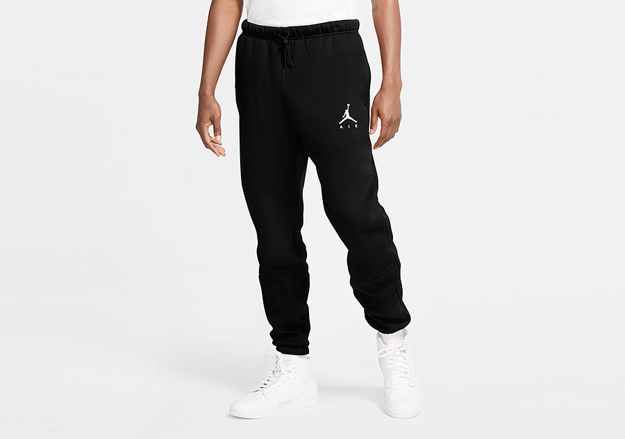 NIKE AIR JORDAN JUMPMAN AIR FLEECE PANTS BLACK