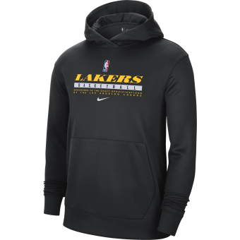 NIKE NBA LOS ANGELES LAKERS SPOTLIGHT PULLOVER HOODIE BLACK