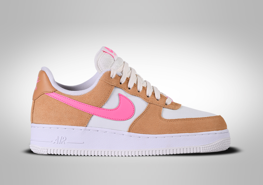orange and pink air force ones