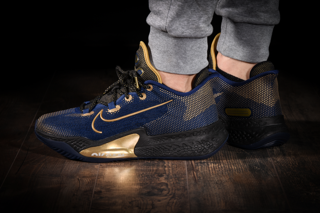 nike zoom blue and gold