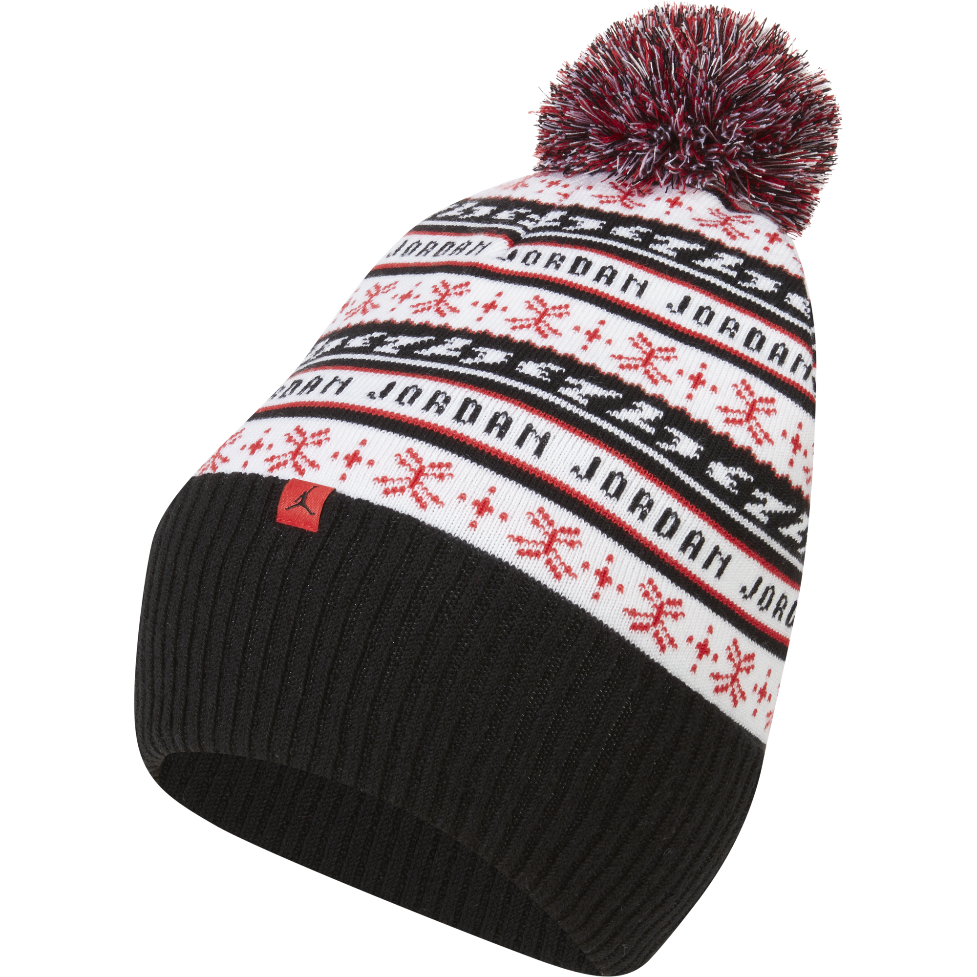 NIKE AIR JORDAN JUMPMAN HOLIDAY CUFFED BEANIE BLACK
