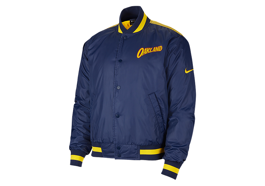 $180 Nike NBA Golden State Warriors Courtside Jacket Royal Blue