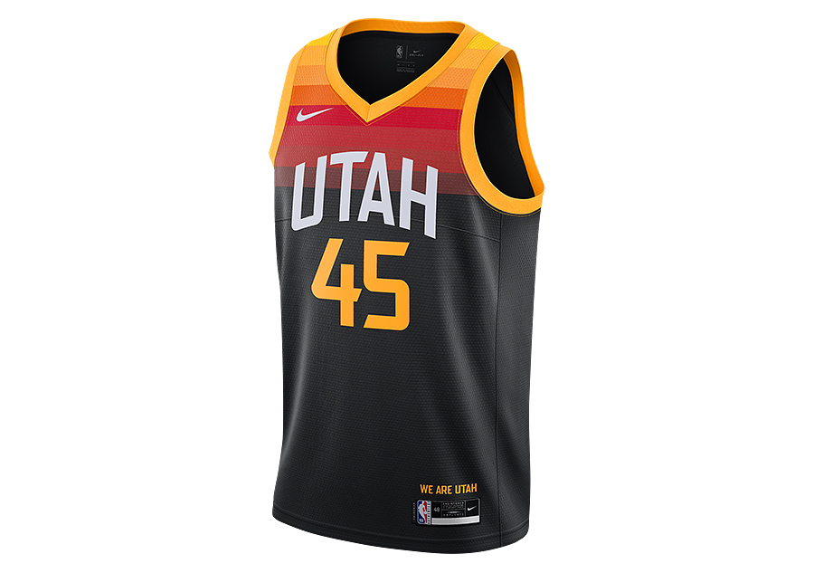 Donovan Mitchell Authentic Jersey Nike Utah Jazz City Edition Dark Mode  SMALL 40
