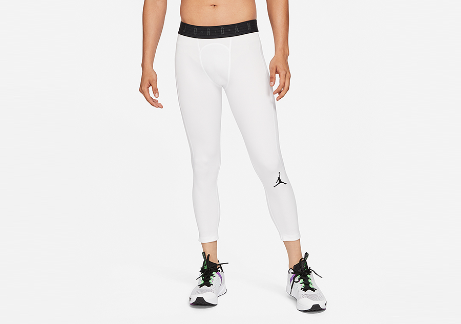 NIKE AIR JORDAN DRI FIT AIR 3 4 TIGHTS WHITE price 35.00 Basketzone