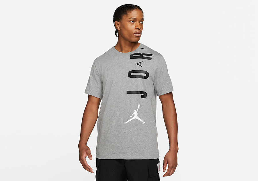 NIKE AIR JORDAN STRETCH CREW TEE CARBON HEATHER price $42.50