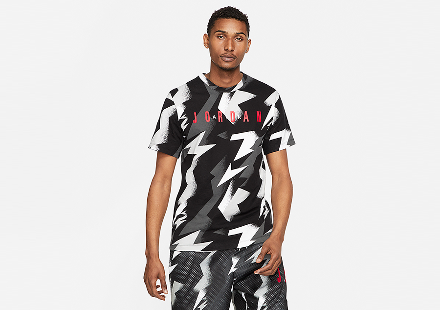 jordan jumpman air all over print camo fleece crew