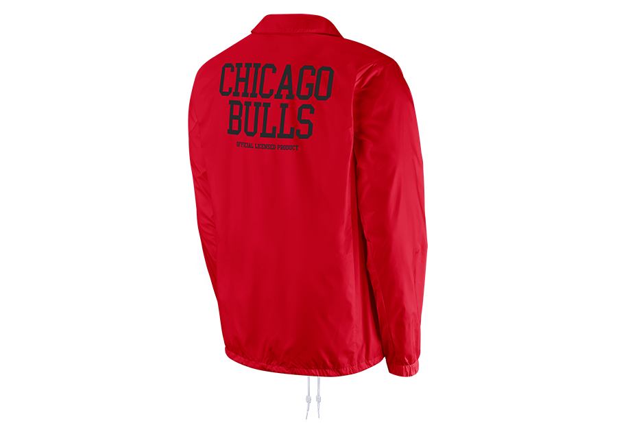 NIKE NBA CHICAGO BULLS COACH'S JACKET COURTSIDE UNIVERSITY RED