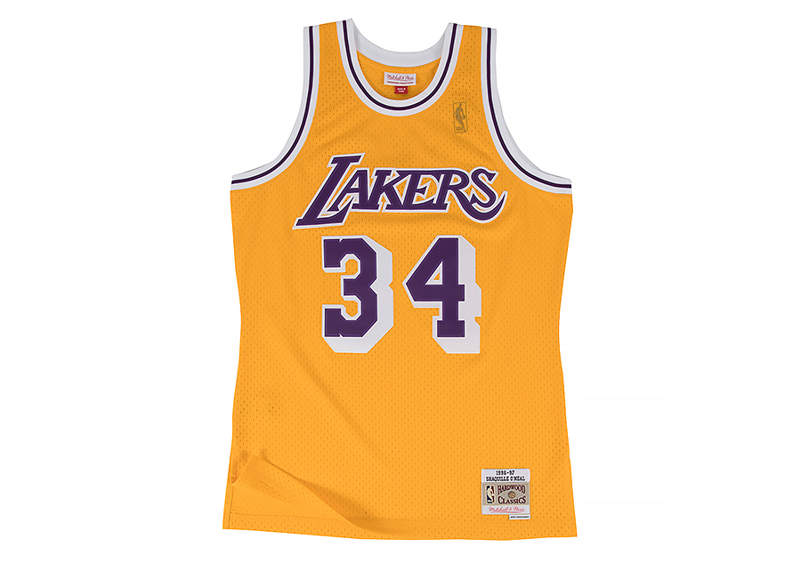 MITCHELL & NESS NBA SWINGMAN JERSEY LOS ANGELES LAKERS - SHAQUILLE ONEAL  #34 price €99.00
