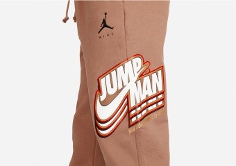 NIKE AIR JORDAN JUMPMAN FLEECE PANTS ARCHAEO BROWN